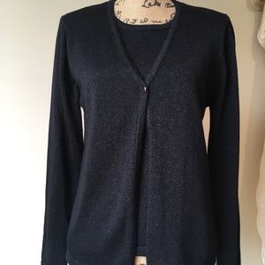Bentley Black Cardigan built in Cami Metallic M